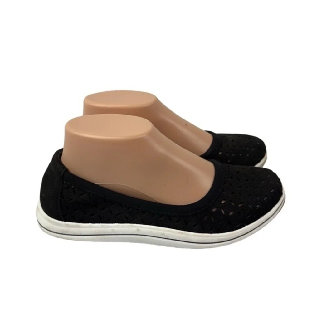 Clarks Cloudsteppers Womens 7M‎ Black Breeze Roam Slip-On Shoes Flats